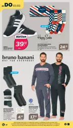 Gazetka promocyjna Netto - Angebote ab Montag - Gazetka - ważna od 05.02 do 05.02.2022 - strona 26 - produkty: Adidas, auer, Bau, baumwolle, bruno banani, Geschenkbox, Pyjama, schuhe, socken, Sport, sportsocken, tee, Ti, wolle, ZTE