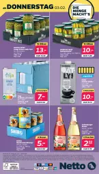 Gazetka promocyjna Netto - Angebote ab Montag - Gazetka - ważna od 05.02 do 05.02.2022 - strona 32 - produkty: alle artikel ohne dekoration, angebot, bowle, burger, dekoration, drink, eis, elle, erbsen, flasche, Gläser, gurke, gurken, junge erbsen, katlenburger, milch, Nassnahrung, reis, Ti