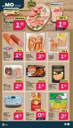 Gazetka promocyjna Netto - Angebote ab Montag - Gazetka - ważna od 05.02 do 05.02.2022 - strona 4 - produkty: auer, aufschnitt, aufstrich, brot, brotaufstrich, curry, dell, eis, elle, Elvie, fleisch, frikadellen, Geflügel, hering, hilcona, knoblauch, kochschinken, krakauer, Mett, mettwurst, natur, ponnath, Popp, reifen, ricotta, ring, salat, schinken, Ti, torte, tortelloni, wiener, wurst