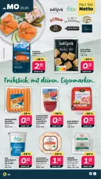 Gazetka promocyjna Netto - Angebote ab Montag - Gazetka - ważna od 05.02 do 05.02.2022 - strona 6 - produkty: bockwurst, eier, eis, fleisch, fleischsalat, Graved Lachs, joghur, joghurt, Käse, lachs, natur, naturjoghurt, pfeffer, salat, Ti, weichkäse, Wild, wildlachs, wurst, ziegenkäse