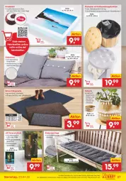 Gazetka promocyjna Netto Marken-Discount - Filial-Angebote - Gazetka - ważna od 23.04 do 23.04.2022 - strona 27 - produkty: angebot, auto, Bank, bett, dekokissen, eis, Faltkorb, heimtextilien, hocker, kissen, korb, reis, rwe, Schal, Schale, schmutzfangmatte, sitzbank, Sofa, tablet, tablett, Ti, tisch, wasser, windlicht, ZTE