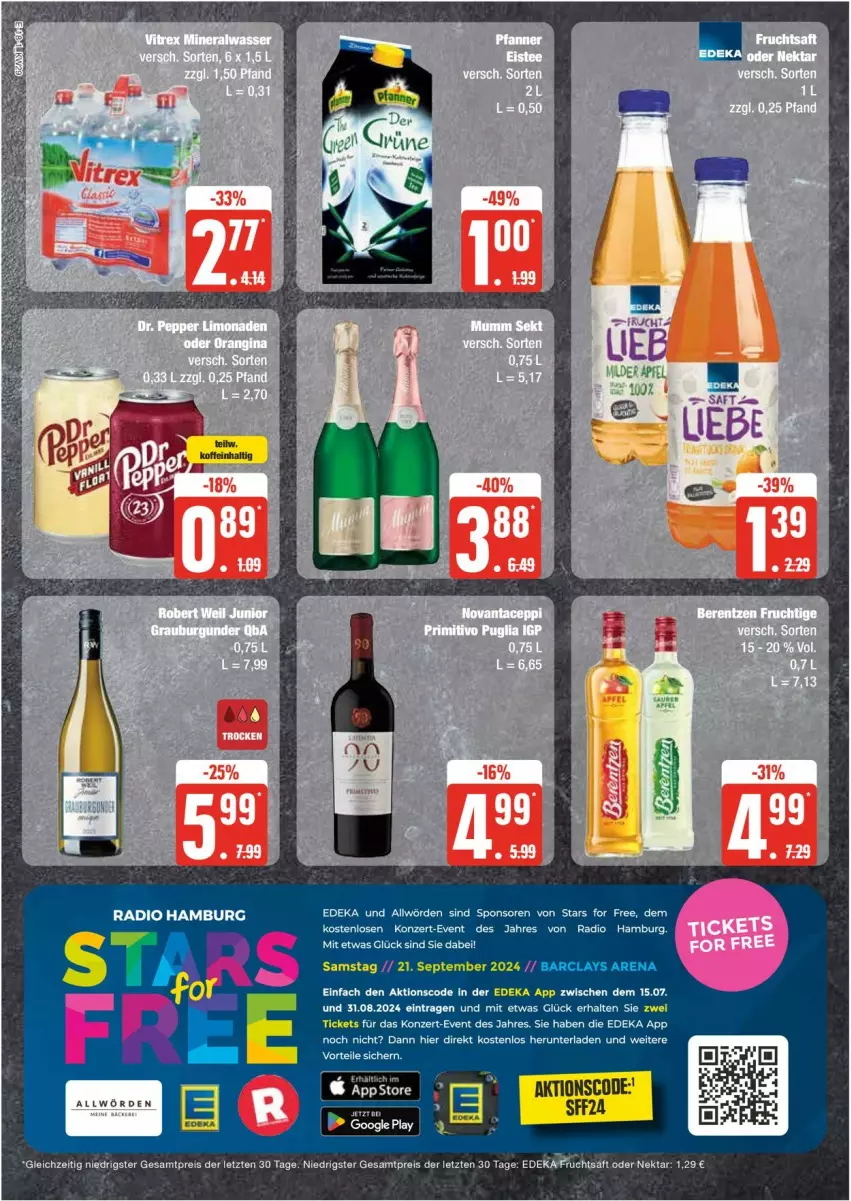 Aktueller Prospekt Edeka - Prospekte - von 15.07 bis 20.07.2024 - strona 18 - produkty: deka, eis, frucht, Nektar, Radio, reis, Ti, ZTE