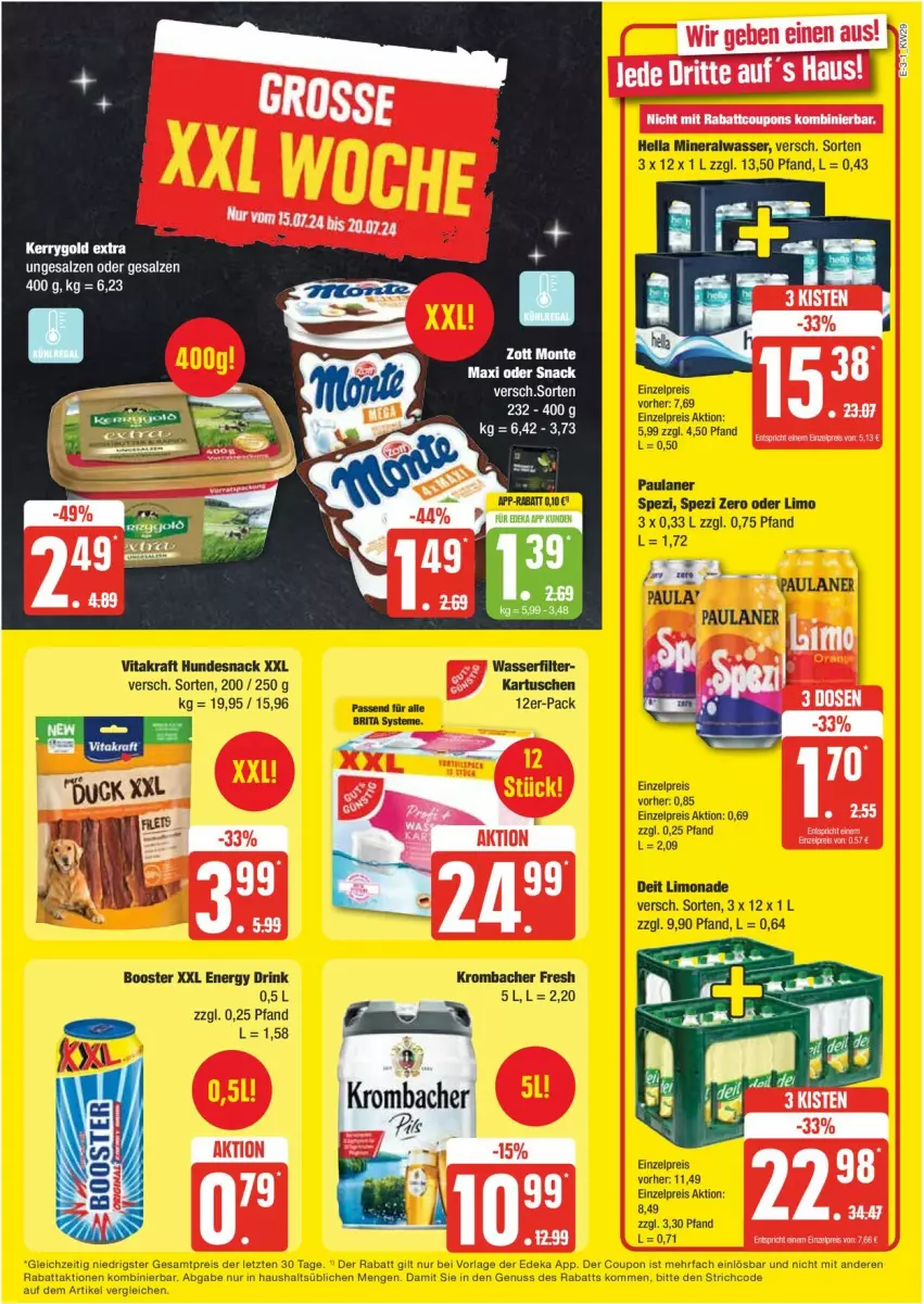 Aktueller Prospekt Edeka - Prospekte - von 15.07 bis 20.07.2024 - strona 3 - produkty: coupon, coupons, ente, snack