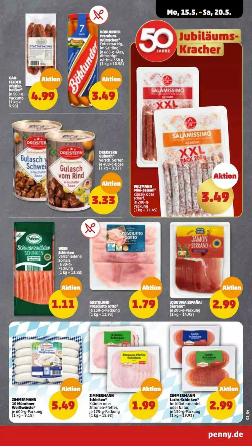 Aktueller Prospekt Penny - Prospekte - von 15.05 bis 20.05.2023 - strona 3 - produkty: Kraut, kräuter, lachs, Mantel, natur, pfeffer, schinken, Ti, zitrone, zitronen