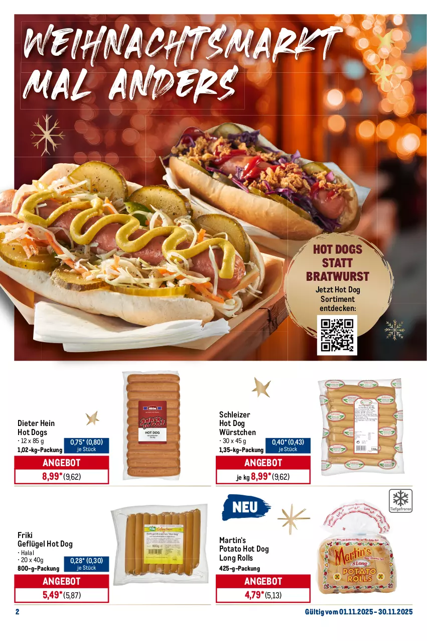 Aktueller Prospekt Metro - Monats-Menü - von 01.11 bis 30.11.2025 - strona 2 - produkty: angebot, angebote, aqua, bratwurst, brot, burger, decke, eis, elle, filet, fisch, Geflügel, hot dog, Kette, lachs, lachsfilet, lamm, mac, Metro, reis, rwe, saft, snack, Ti, wurst, würstchen