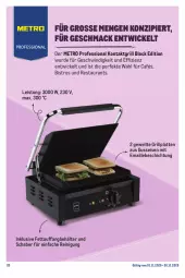 Gazetka promocyjna Metro - Monats-Menü - Gazetka - ważna od 30.11 do 30.11.2025 - strona 20 - produkty: Behälter, eis, grill, grillplatte, kontaktgrill, lack, latte, mac, maille, Metro, Reinigung, Ti, WICK