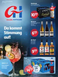 Gazetka promocyjna Getraenke Hoffmann - Prospekte - Gazetka - ważna od 26.02 do 26.02.2022 - strona 1 - produkty: alkohol, angebot, angebote, Apple, auer, Berger, burgunder, eis, getränk, getränke, grauer burgunder, jim beam, merl, Mirinda, pepsi, pils, pilsner, radeberger, radeberger pilsner, reis, rind, Schwip Schwap, spätburgunder, Ti