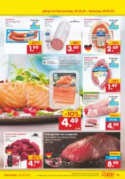 Gazetka promocyjna Netto Marken-Discount - Filial-Angebote - Gazetka - ważna od 26.03 do 26.03.2022 - strona 31 - produkty: angebot, aqua, braten, Cabanossi, Edelsalami, eis, Falsches Filet, filet, fleisch, fleischwurst, gulasch, jungbullen, lachs, lachsfilet, Mett, mettwurst, sac, saft, salami, schinken, schinkenfleischwurst, schwein, schweine, Ti, tisch, wasser, wein, weine, wurst, ZTE, zwiebel, zwiebelmettwurst