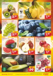 Gazetka promocyjna Netto Marken-Discount - Filial-Angebote - Gazetka - ważna od 26.03 do 26.03.2022 - strona 5 - produkty: angebot, asti, avocado, banane, bananen, beere, beeren, beutel, bio, Birnen, cranberries, discount, heidelbeere, heidelbeeren, kiwi, melone, Schal, Schale, Ti, trauben, wasser, wassermelone, ZTE