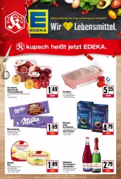 Gazetka promocyjna Kupsch - Angebote der Woche - Gazetka - ważna od 18.06 do 18.06.2022 - strona 1 - produkty: alkohol, deka, ecco, eis, flasche, fleisch, fleischkäse, frucht, fruchtsecco, géramont, kaffee, Käse, milka, milka schokolade, mövenpick, mövenpick kaffee, Nektar, nektarinen, nektarinen oder, oder pfirsiche, pfirsich, pfirsiche, reis, rotkäppchen, schoko, schokolade, sekt, Ti, ZTE