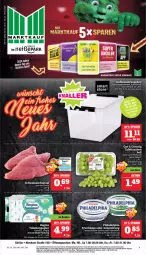 Gazetka promocyjna Marktkauf - Prospekt - Gazetka - ważna od 06.01 do 06.01.2024 - strona 1 - produkty: angebot, angebote, Becher, ente, frischkäse, gin, Kamill, kamille, Käse, kräuter, LG, papier, philadelphia, schnitzel, schwein, schweine, schweineschnitzel, tafeltrauben, Ti, toilettenpapier, trauben, uhr, wein, weine