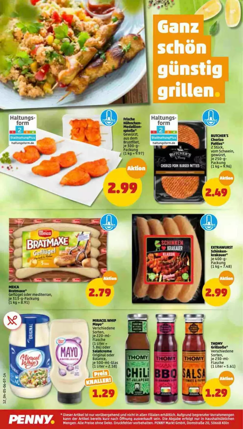 Aktueller Prospekt Penny - Prospekte - von 13.06 bis 18.06.2022 - strona 12 - produkty: arla, brustfilet, butcher's, chorizo, eis, filet, flasche, gewürz, grill, LG, reis, schinken, schwein, Soße, thomy, wein