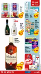 Gazetka promocyjna Penny - Prospekte - Gazetka - ważna od 18.06 do 18.06.2022 - strona 43 - produkty: Alwa, Always, ball, Ballantine's, beere, blended scotch, blended scotch whisky, bürste, chardonnay, creme, Discreet, elmex, flasche, meridol, Mett, metternich, riesling, scotch, scotch whisky, slip, slipeinlagen, tee, teekanne, Ti, whisky, zahnbürste, zahncreme, zitrone