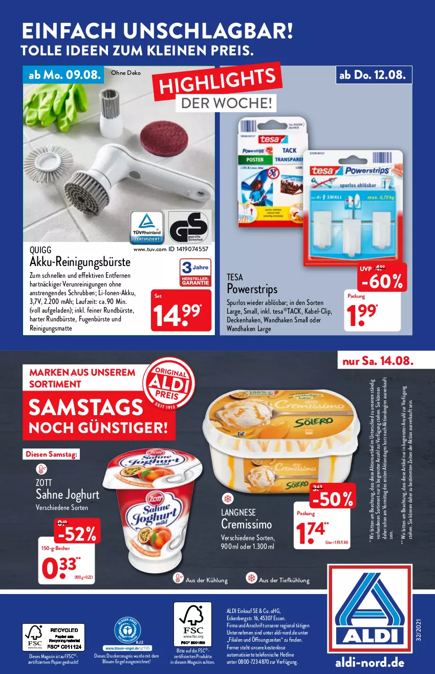 Aktueller Prospekt Aldi Nord - Aldi-Aktuell - von 09.08 bis 14.08.2021 - strona 32