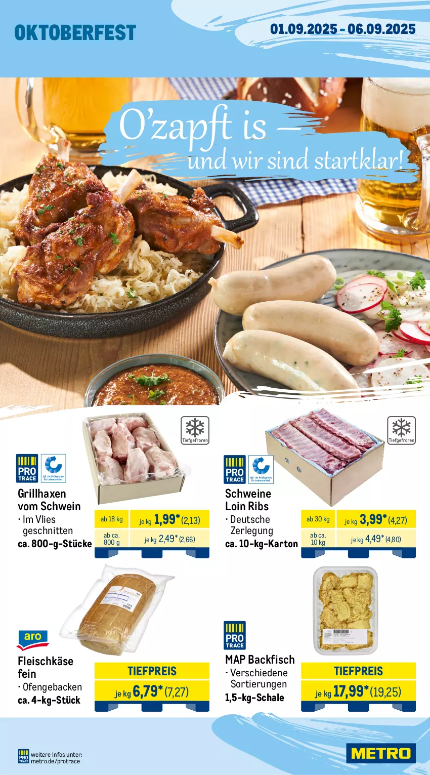 Aktueller Prospekt Metro - Wochen-Angebote Gastro - von 01.08 bis 06.09.2025 - strona 12 - produkty: Alpenhain, angebot, axe, backfisch, bier, eimer, eis, elle, fisch, flasche, fleisch, fleischkäse, Garten, geback, Gemüsezwiebel, getränk, getränke, grill, grillhaxe, händlmaier, Hausmacher, Haxe, Käse, mac, Metro, milch, obazda, Ofen, Palette, reis, sac, Schal, Schale, schnitten, schwein, schweine, senf, spülmaschinen, Ti, tiefpreis, wein, weine, Zelt, zwiebel, zwiebeln