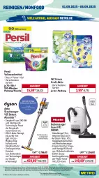 Gazetka promocyjna Metro - Wochen-Angebote Gastro - Gazetka - ważna od 06.09 do 06.09.2025 - strona 17 - produkty: akku, angebot, aperol, auto, beutel, bodensauger, dry gin, Dyson, eis, Elan, elle, ente, flasche, getränk, getränke, gin, gordon, Intel, kraft, london dry, london dry gin, mac, mango, Metro, metro gastro, möbel, Mode, Palette, Peroni, persil, pfirsich, reis, sonderposten, staubbeutel, staubsauger, teller, Ti, Tiere, tisch, vollwaschmittel, waschmittel, wc frisch, WC Frisch Kraft Aktiv
