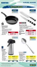 Gazetka promocyjna Metro - Wochen-Angebote Gastro - Gazetka - ważna od 06.09 do 06.09.2025 - strona 19 - produkty: angebot, auer, auto, backofen, besteck, edelstahl, eis, elle, getränk, getränke, getränkespender, herdarten, Löffel, messer, Metro, metro gastro, Ofen, office, pfanne, pfannen, reis, Schere, spülmaschinen, teller, Ti, Trockner, wärmepumpentrockner