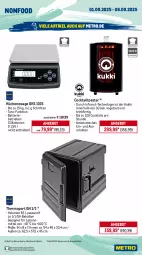 Gazetka promocyjna Metro - Wochen-Angebote Gastro - Gazetka - ważna od 06.09 do 06.09.2025 - strona 20 - produkty: angebot, auer, auto, batterie, batterien, Behälter, cocktail, cocktails, eis, küche, Küchen, Küchenwaage, lebensmittel, Metro, metro gastro, Schal, Ti, tisch, toast, toaster, Waage