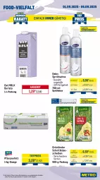 Gazetka promocyjna Metro - Wochen-Angebote Gastro - Gazetka - ważna od 06.09 do 06.09.2025 - strona 9 - produkty: angebot, buch, eis, grünländer, Käse, käsescheiben, korb, kräuter, Kräuterseitlinge, mac, milch, nuggets, nuss, obst, pfanne, pfannen, Pfifferlinge, pflanze, pflanzen, Pflanzenfett, pilze, reis, sahne, schnitten, schnittkäse, schnittkäsescheiben, spargel, spargel grün, Ti, tiefpreis