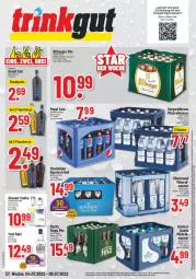 Gazetka promocyjna Trinkgut - Gazetka - ważna od 09.07 do 09.07.2022 - strona 1 - produkty: Absolut Vodka, Alwa, angebot, angebotspreis, bitburger, bitburger pils, burger, burgwallbronn, cola, deutschlandcard, eis, elle, erde, flasche, grand sud, LG, mineralwasser, pepsi, Pepsi Cola, pils, reis, Ti, vodka, wasser, yeni raki