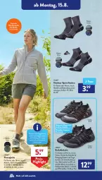 Gazetka promocyjna AldiSud - NÄCHSTE WOCHE - Gazetka - ważna od 20.08 do 20.08.2022 - strona 14 - produkty: aldi, decksohle, dell, eis, elle, ente, Fleecejacke, Jacke, Kinder, Mode, reis, Ria, schuhe, socken, Sport, Ti, Tiere, Wanderschuhe