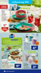 Gazetka promocyjna AldiSud - NÄCHSTE WOCHE - Gazetka - ważna od 20.08 do 20.08.2022 - strona 24 - produkty: aldi, auer, Becher, besteck, besteck-set, beutel, brot, casa deco, decke, dell, Duftkerze, eis, elle, geschirr, Gläser, Holz, Kamin, kerze, LG, Mode, obst, ohne palmöl, Rauch, reis, Ria, rwe, Schal, Schale, schüssel, sekt, teller, Ti, tuc, tücher, wachstuch