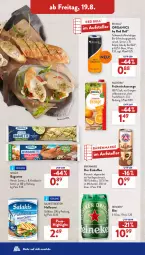 Gazetka promocyjna AldiSud - NÄCHSTE WOCHE - Gazetka - ważna od 20.08 do 20.08.2022 - strona 32 - produkty: aldi, baguette, bärenmarke, bier, bio, butter, cola, eis, eiskaffee, elle, erfrischungsgetränk, fleisch, frucht, fruchtfleisch, getränk, grill, Grillkäse, Halloumi, heineken, kaffee, Käse, knoblauch, Knoblauchbutter, mac, meggle, milch, orange, orangen, orangensaft, red bull, reis, saft, salakis, sim, teller, Ti, valensina, vanille