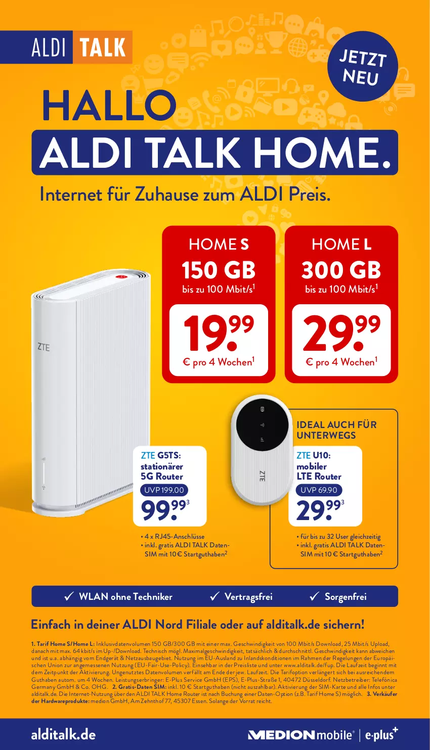 Aktueller Prospekt Aldi Nord - Von Montag - von 06.10 bis 11.10.2025 - strona 38 - produkty: aldi, aldi talk, auto, Bau, buch, eis, Germ, gin, hardware, LG, medion, Nike, reis, ring, Router, rwe, sim, Ti, usb, ZTE
