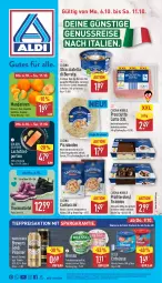 Gazetka promocyjna Aldi Nord - Von Montag - Gazetka - ważna od 11.10 do 11.10.2025 - strona 1 - produkty: ACC, aldi, alkohol, beutel, bresso, Burrata, cantuccini, cin, eis, elle, erdnüsse, filet, frischkäse, geback, gin, Käse, lachs, lachsfilet, mandarine, mandarinen, mozzarella, nuss, Ofen, pils, pilsener, pizza, Profiteroles, prosciutto, prosciutto cotto, reis, rel, sahne, Schal, Schale, schinken, Spezi, steiner, steinofen, teller, Ti, tiefpreis, tiramisu, tuc, ültje, ültje erdnüsse, warsteiner, ZTE