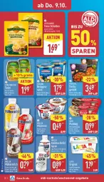Gazetka promocyjna Aldi Nord - Von Montag - Gazetka - ważna od 11.10 do 11.10.2025 - strona 28 - produkty: aldi, angebot, angebote, Ayran, Becher, Dany, eis, flasche, gin, halbfettmargarine, homann, ilag, Kefir, lätta, leerdammer, margarine, milch, milchreis, Müller, müllermilch, pudding, reis, sahne, salat, spreewälder, Ti, Yo, YouCook