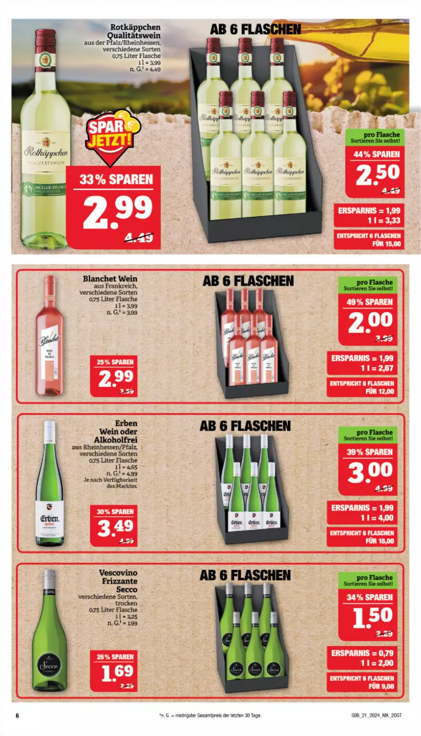 Aktueller Prospekt Marktkauf - Prospekt - von 19.05 bis 25.05.2024 - strona 6 - produkty: alkohol, ecco, eis, flasche, frizzante, reis, vescovino, wein, ZTE