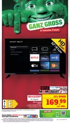 Gazetka promocyjna Marktkauf - Prospekt - Gazetka - ważna od 25.05 do 25.05.2024 - strona 44 - produkty: Astra, deka, eis, gin, HDMI, netflix, sac, Sharp, smart tv, Spielkonsole, Ti