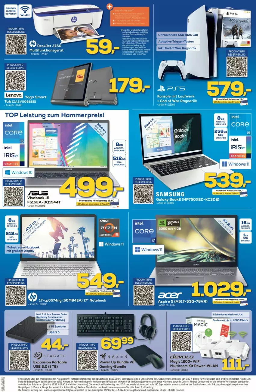 Aktueller Prospekt Euronics - Prospekte - von 31.05 bis 07.06.2023 - strona 5 - produkty: ariel, eimer, eis, Intel, LG, notebook, Surf, Ti, usb, VivoBook