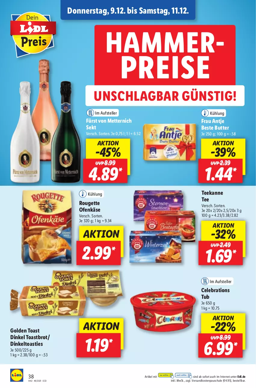 Aktueller Prospekt Lidl - Aktionsprospekt - von 06.12 bis 11.12.2021 - strona 38