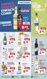 Gazetka promocyjna Combi - Prospekte - Gazetka - ważna od 24.08 do 24.08.2024 - strona 17 - produkty: aperitif, auer, aust, bourbon, burgunder, cin, cuvée, dornfelder, ecco, eis, ente, flasche, frucht, gin, grauer burgunder, kracher, LG, limo, ouzo, rama, ramazzott, ramazzotti, reis, scotch, scotch whisky, single malt, spirituosen, Ti, wein, weine, whisky, Wild, zott, ZTE