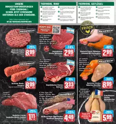 Gazetka promocyjna Hit - Prospekte - Gazetka - ważna od 09.04 do 09.04.2022 - strona 5 - produkty: auer, Bau, Bauer, beef, bio, braten, brustfilet, burger, cevapcici, eis, elle, ente, entrecôte, filet, fleisch, Frische Hähnchen, Geflügel, gewürz, gin, gulasch, hackfleisch, hähnchen-brustfilet, hähnchenschenkel, hamburger, henkel, hüftsteak, hüftsteaks, jungbullen, lack, mais, monitor, natur, nuss, pfeffer, reis, Ria, rind, rinder, rinderhackfleisch, ring, roastbeef, rum, rumpsteak, schenkel, Spezi, Sport, steak, steaks, teller, Ti, Tiere, tisch, ZTE