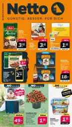 Gazetka promocyjna Netto - Woche 18 - Gazetka - ważna od 04.05 do 04.05.2024 - strona 1 - produkty: angebot, angebote, auer, aufbewahrungstasche, Bad, beetpflanzen, bratwurst, butter, calibrachoa, dahlie, eis, gewürz, gewürzquark, gin, hasseröder, Kinder, Kraut, markenbutter, melitta, milram, original thüringer, petunie, petunien, pflanze, pflanzen, pils, premium pils, quark, reis, ring, rostbratwurst, Tasche, thüringer rostbratwurst, Ti, wurst