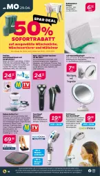 Gazetka promocyjna Netto - Woche 18 - Gazetka - ważna od 04.05 do 04.05.2024 - strona 18 - produkty: akku, aqua, auer, auto, Bad, Badewanne, batterie, batterien, deka, dusche, easymaxx, eimer, elle, kissen, kosmetik, Kosmetikspiegel, ladekabel, leimer, perlen, quad, rasierer, Rauch, Schal, sofortrabatt, spiegel, Ti, Tiere, timer, usb, Wanne, wasser, wasserfilter, ZTE