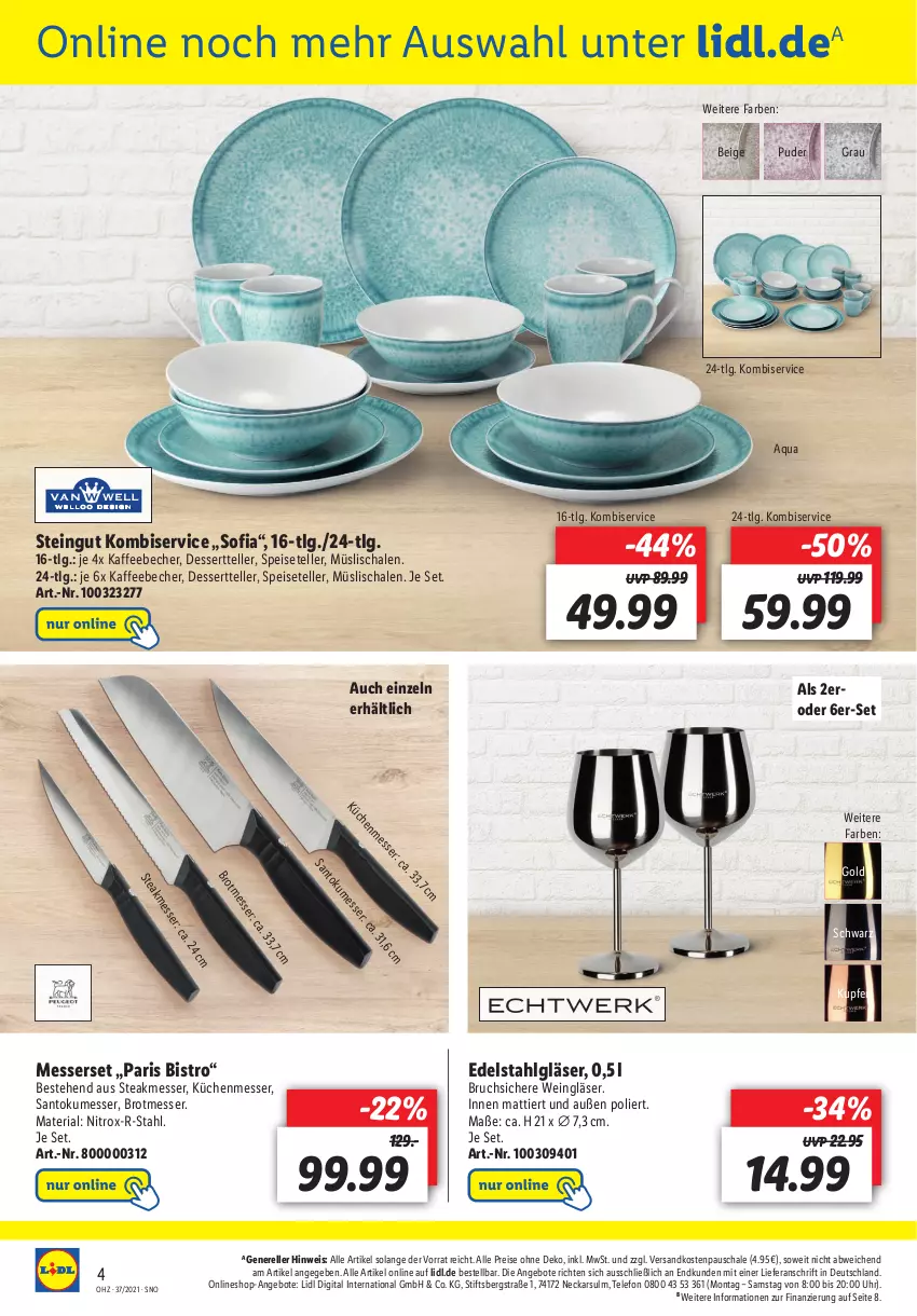 Aktueller Prospekt Lidl - Onlineshop-Highlights der Woche - von 13.09 bis 19.09.2021 - strona 4