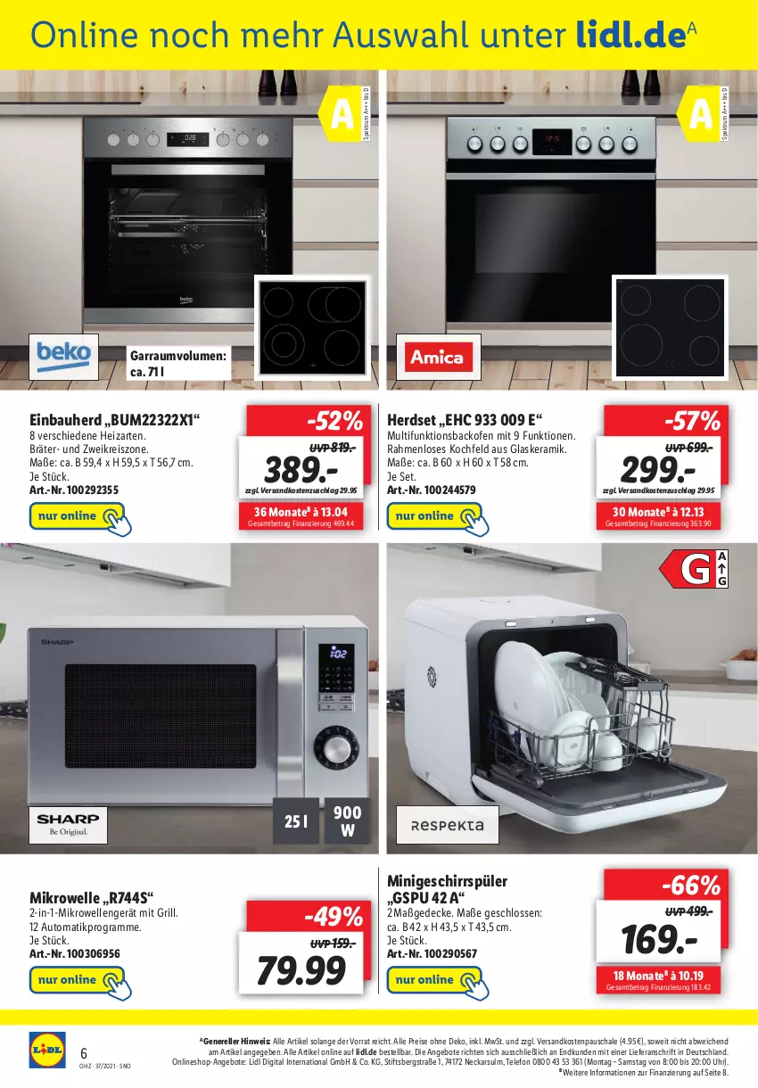 Aktueller Prospekt Lidl - Onlineshop-Highlights der Woche - von 13.09 bis 19.09.2021 - strona 6