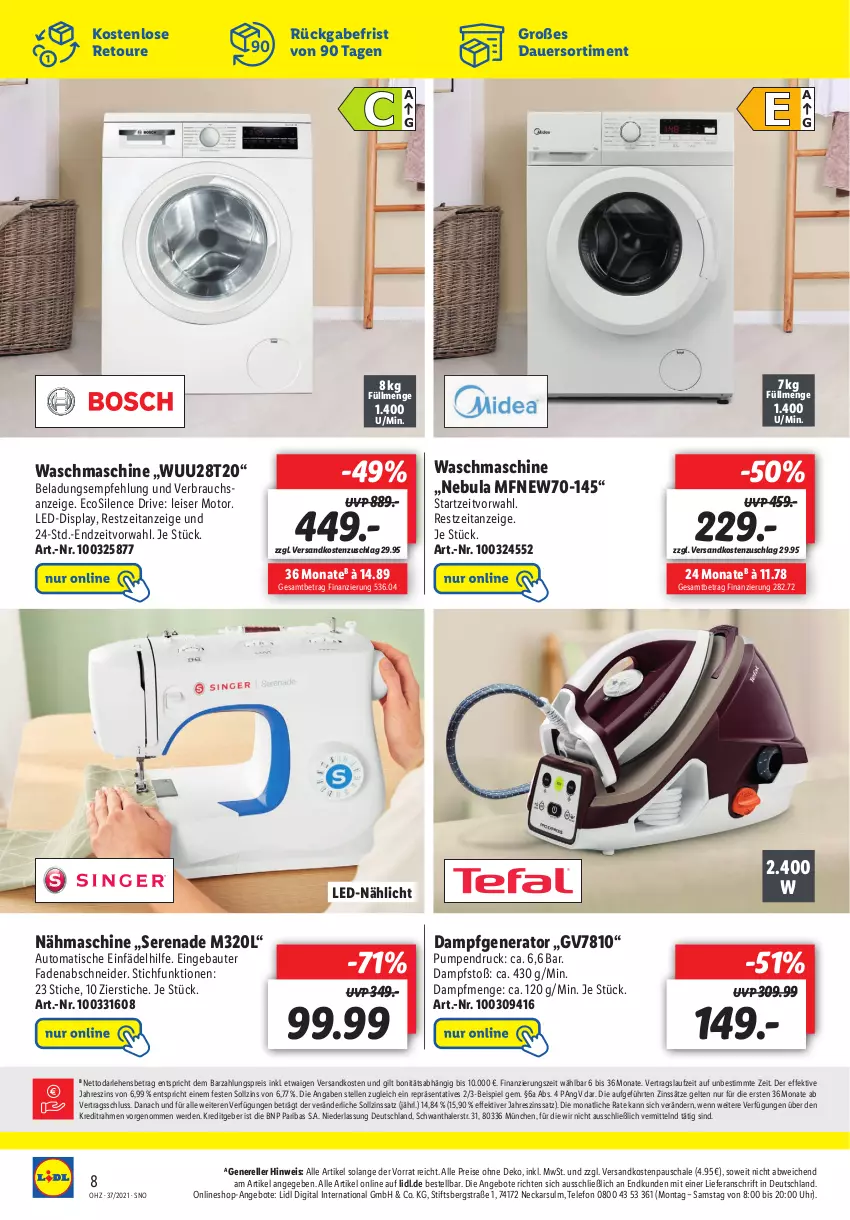 Aktueller Prospekt Lidl - Onlineshop-Highlights der Woche - von 13.09 bis 19.09.2021 - strona 8