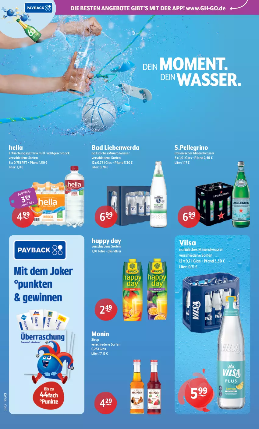 Aktueller Prospekt Getraenke Hoffmann - Prospekte - von 26.10 bis 31.10.2026 - strona 2 - produkty: Alwa, angebot, angebote, Bad, Bad Liebenwerda, eis, elle, erfrischungsgetränk, frucht, getränk, Happy Day, hella, mac, mineralwasser, mit frucht, monin, natürliches mineralwasser, sirup, vilsa, wasser