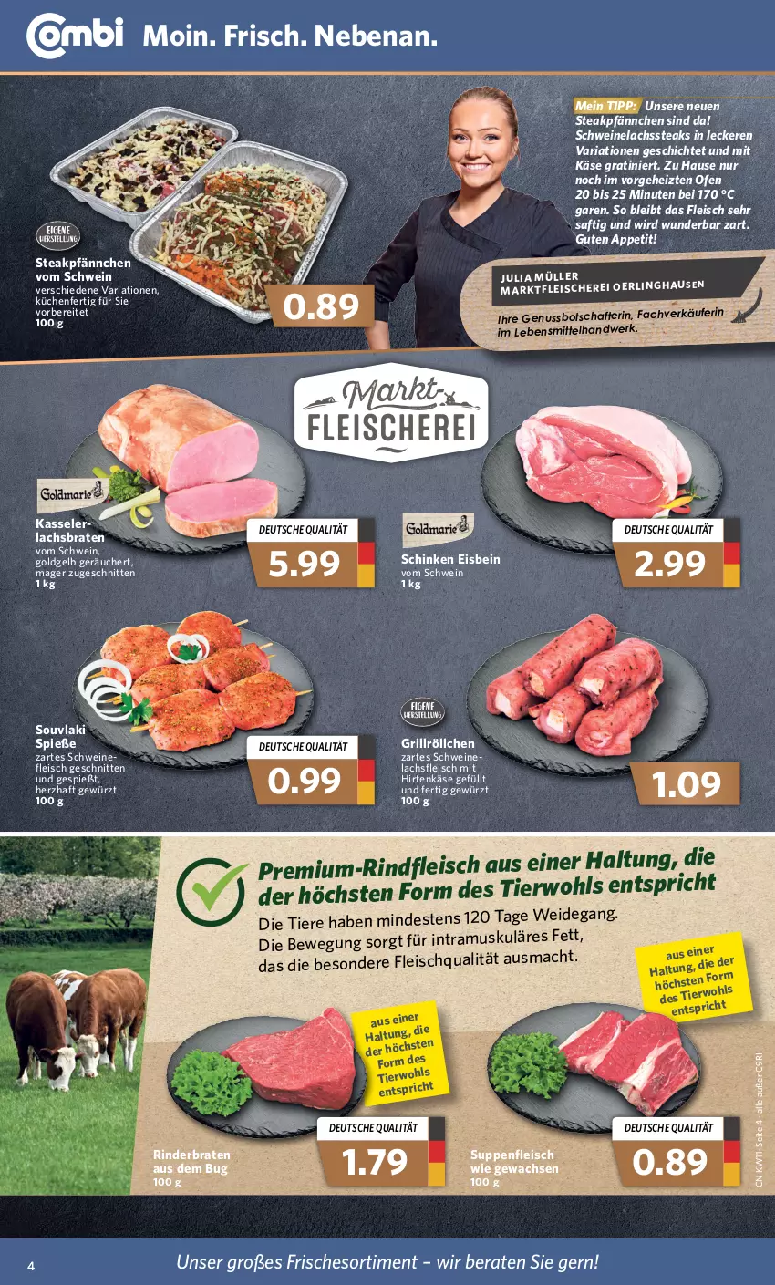 Aktueller Prospekt Combi - Prospekte - von 14.03 bis 19.03.2022 - strona 4 - produkty: braten, eis, fleisch, gewürz, grill, hirtenkäse, Käse, kasseler, küche, Küchen, lachs, Lachsbraten, lebensmittel, nuss, Ofen, Ria, rind, rinder, rinderbraten, rindfleisch, saft, schinken, schnitten, schwein, schweine, Schweinelachs, steak, steaks, suppe, suppen, suppenfleisch, Ti, Tiere, wein, weine, ZTE