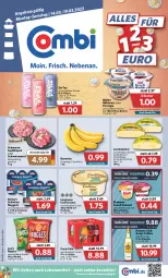 Gazetka promocyjna Combi - Prospekte - Gazetka - ważna od 19.03 do 19.03.2022 - strona 1 - produkty: banane, bananen, Becher, beutel, bugles, coca-cola, cola, cremissimo, dessert, ehrmann, Ehrmann Grand Dessert, eis, elle, flasche, fleisch, gewürz, hackfleisch, Havana Club, holländischer schnittkäse, Käse, küche, Küchen, langnese, langnese cremissimo, lebensmittel, leerdammer, Mett, milch, milchreis, Müller, porridge, reinert, reis, schinken, schnittkäse, schwein, schweine, schweinemett, sim, Ti, wein, weine