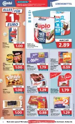 Gazetka promocyjna Combi - Prospekte - Gazetka - ważna od 19.03 do 19.03.2022 - strona 16 - produkty: angebot, angebote, beutel, bonbons, dip, discount, duplo, eis, frucht, fruchtgummi, haselnuss, Kinder, kinder riegel, lebensmittel, lorenz, mikado, milch, milka, milka schokolade, Nimm 2, nuss, pilze, reis, riegel, saltletts, schoko, schokolade, Ti, toffifee, tortilla, tortillas, trolli