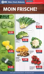 Gazetka promocyjna Combi - Prospekte - Gazetka - ważna od 19.03 do 19.03.2022 - strona 2 - produkty: angebot, angebote, beutel, bio, blume, blumen, blumenkohl, eis, eisbergsalat, kartoffel, kartoffeln, Rauch, sac, salat, salatherzen, Schal, Schale, strauchtomaten, Ti, tomate, tomaten, zitrone, zitronen, zucchini