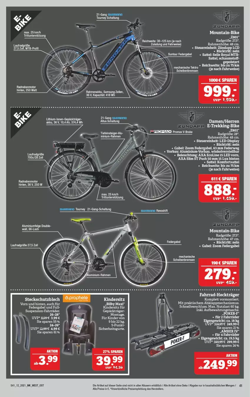 Aktueller Prospekt Marktkauf - Prospekt - von 21.03 bis 27.03.2021 - strona 41 - produkty: akku, Bau, beleuchtung, eis, elle, ente, Fahrrad, gabel, Heckträger, Kette, Kinder, Laufrad, LG, reis, rwe, Samsung, sattel, Schal, teller, Ti, tisch