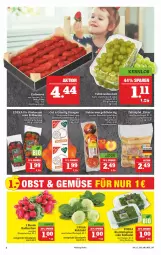 Gazetka promocyjna Marktkauf - Prospekt - Gazetka - ważna od 27.03 do 27.03.2021 - strona 4 - produkty: beere, beeren, bio, blattspinat, deka, edeka bio, eis, erdbeere, erdbeeren, feldsalat, himbeer, himbeere, himbeeren, orange, orangen, radieschen, reis, salat, Schal, Schale, spinat, tafeläpfel, tafeltrauben, Ti, trauben