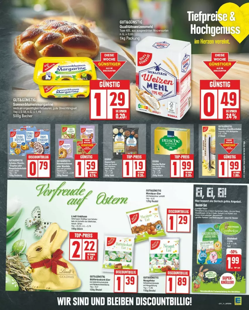 Aktueller Prospekt Edeka - Prospekte - von 11.03 bis 16.03.2024 - strona 11 - produkty: beutel, blume, blumen, eier, marzipan, ring, sonnenblume, sonnenblumen, Ti