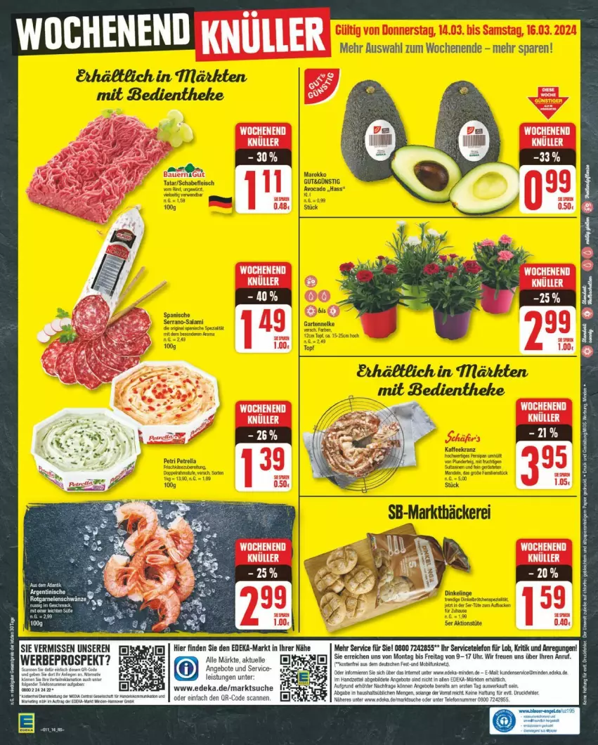 Aktueller Prospekt Edeka - Prospekte - von 11.03 bis 16.03.2024 - strona 16 - produkty: deka, telefon, Ti, uhr